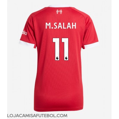 Camisa de Futebol Liverpool Mohamed Salah #11 Equipamento Principal Mulheres 2025-26 Manga Curta Camisa de Futebol Liverpool Mohamed Salah #11 Equipamento Principal Mulheres 2025-26 Manga Curta